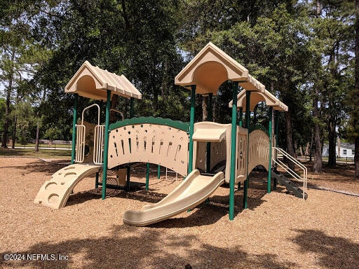 view of jungle gym