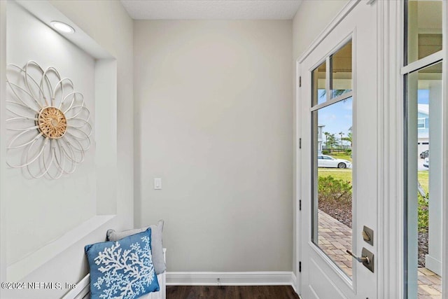 244 Rum Runner Way, Saint Johns, FL 32259 - doorway featuring dark wood-style flooring and baseboards