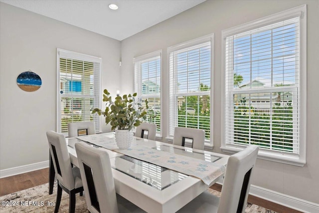 244 Rum Runner Way, Saint Johns, FL 32259 - dining room featuring baseboards, wood finished floors, and recessed lighting
