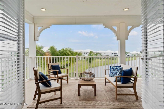 view of balcony