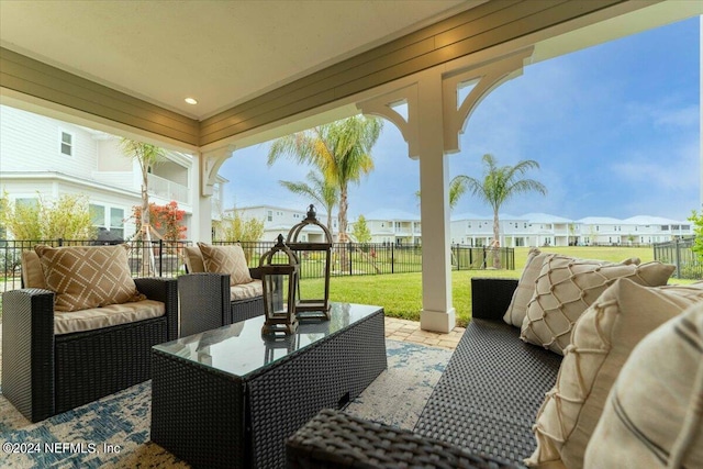 244 Rum Runner Way, Saint Johns, FL 32259 - view of patio / terrace with an outdoor living space and a residential view