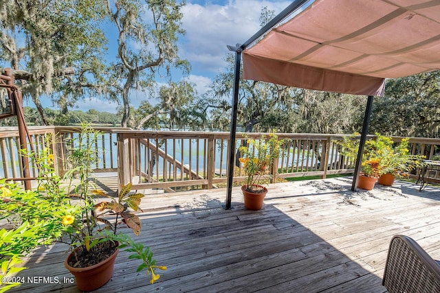 6706 Baja Ct, Keystone Heights, FL 32656 - view of wooden deck