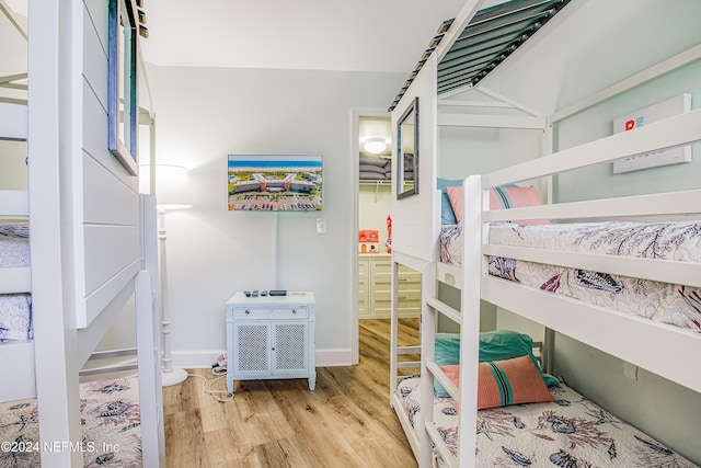 bedroom featuring hardwood / wood-style floors