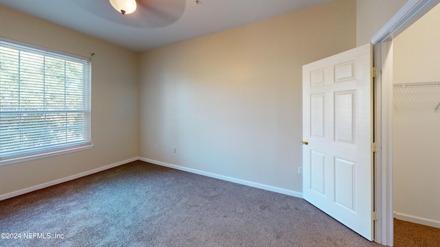 view of carpeted empty room