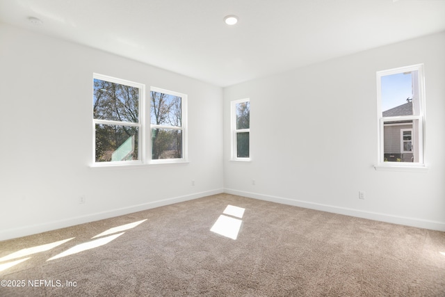 view of carpeted empty room