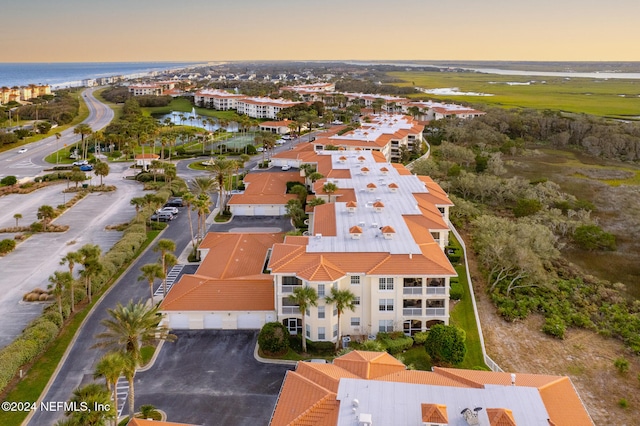 415 N Ocean Grande Dr Unit 102, Ponte Vedra Beach, FL 32082 - aerial view at dusk with a water view