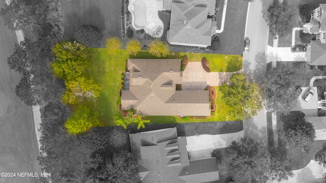 drone / aerial view featuring a residential view