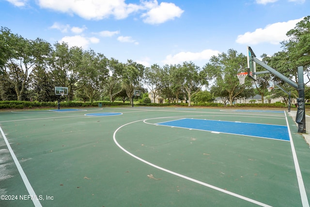 view of sport court with community basketball court