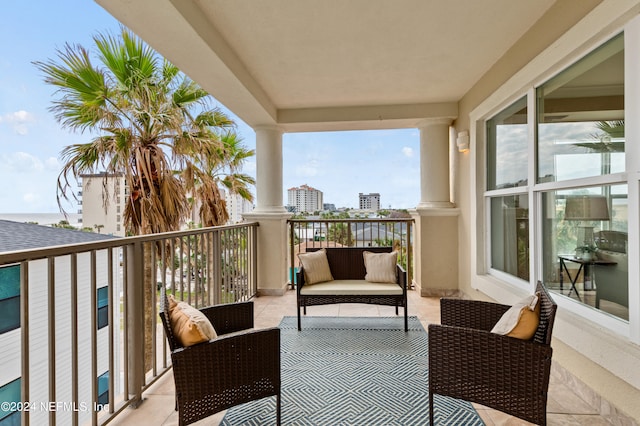 view of balcony