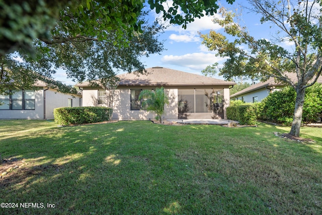 272 Hammocks Landing Dr, Ponte Vedra, FL 32081 - view of front of property featuring a sunroom and a front yard