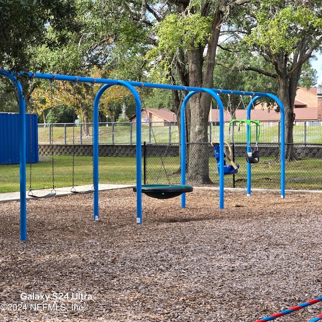 view of play area