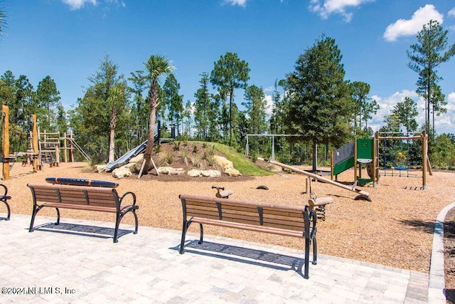 view of jungle gym