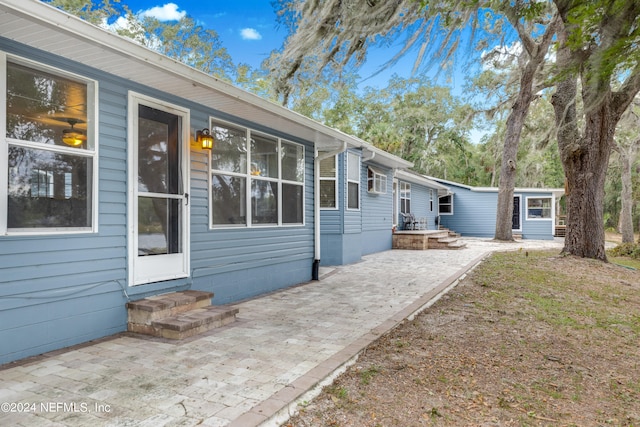 exterior space with a patio area