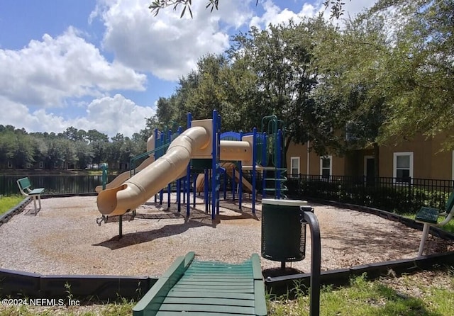 view of jungle gym