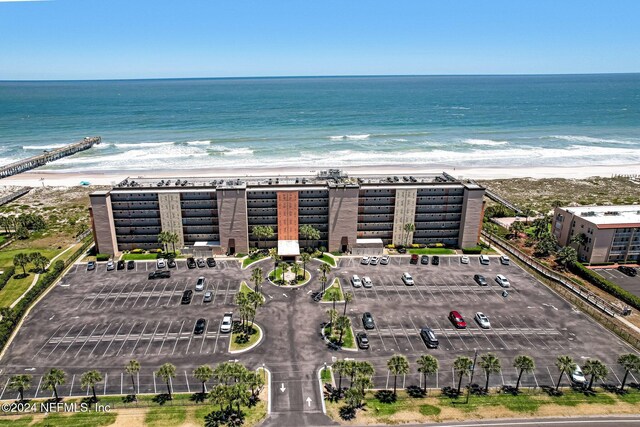 3350 S Fletcher Ave Unit J1, Fernandina Beach, FL 32034 - bird's eye view featuring a beach view and a water view