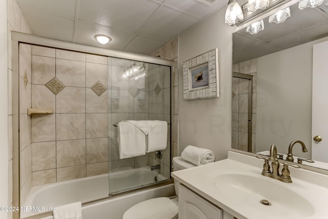 3350 S Fletcher Ave Unit J1, Fernandina Beach, FL 32034 - bathroom with toilet, vanity, and combined bath / shower with glass door