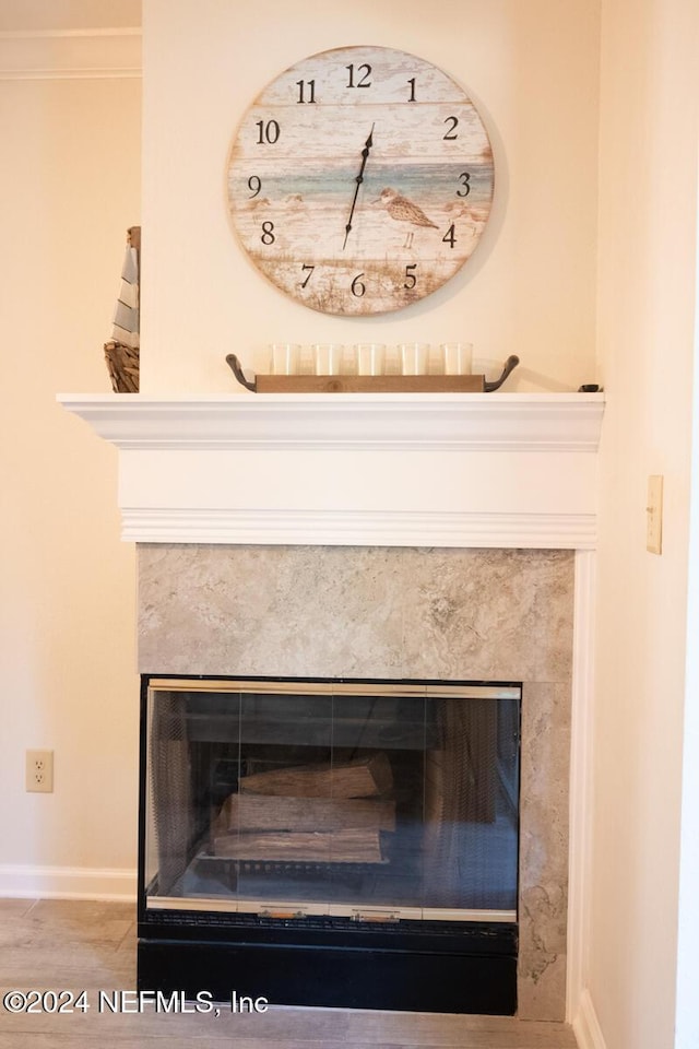 21 Arbor Club Dr Unit 101, Ponte Vedra Beach, FL 32082 - details with baseboards and a fireplace