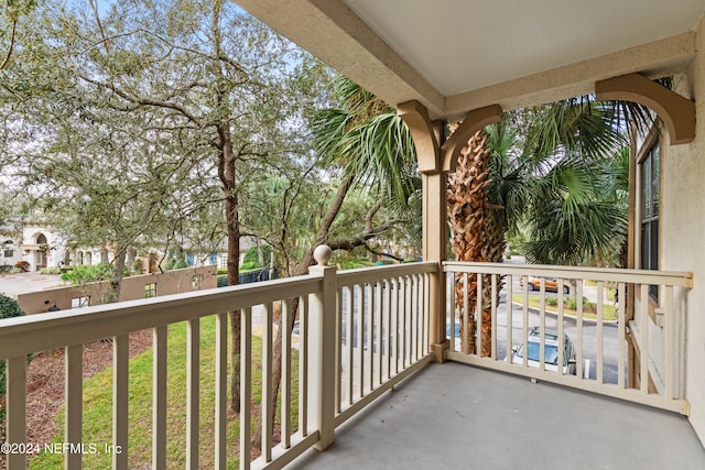 view of balcony