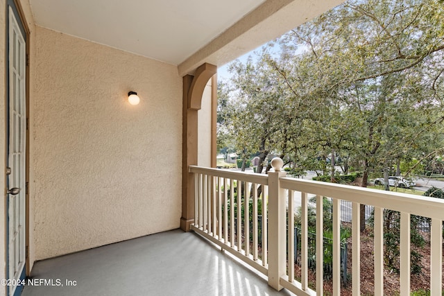 view of balcony