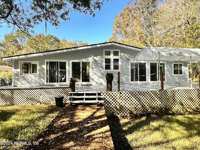 view of back of property