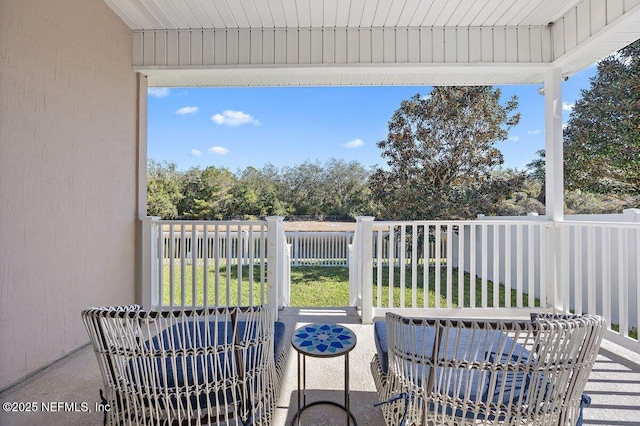 view of balcony