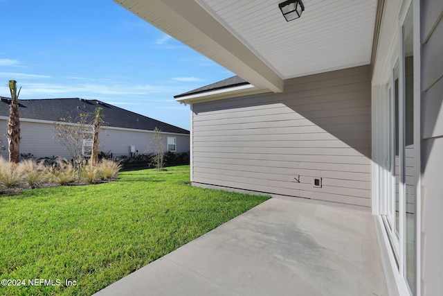 exterior space with a patio area