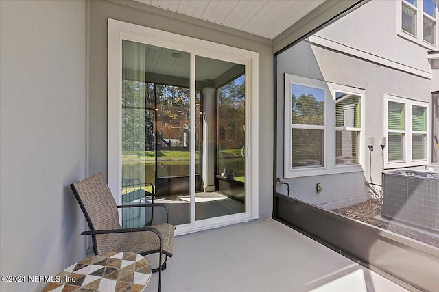 view of sunroom