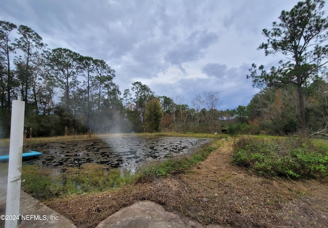 view of water feature