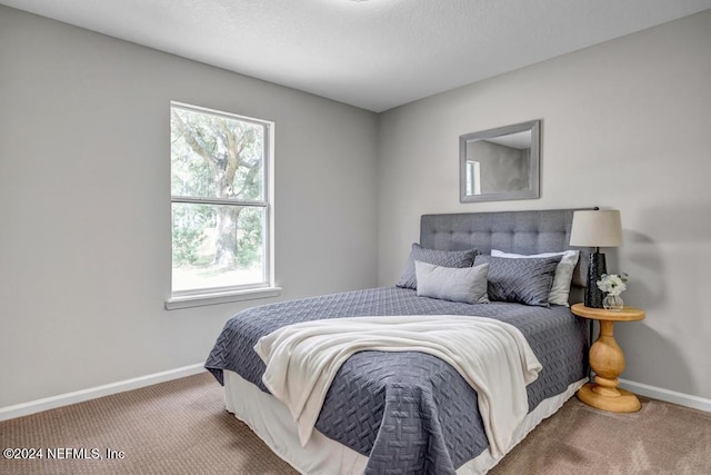 bedroom with carpet