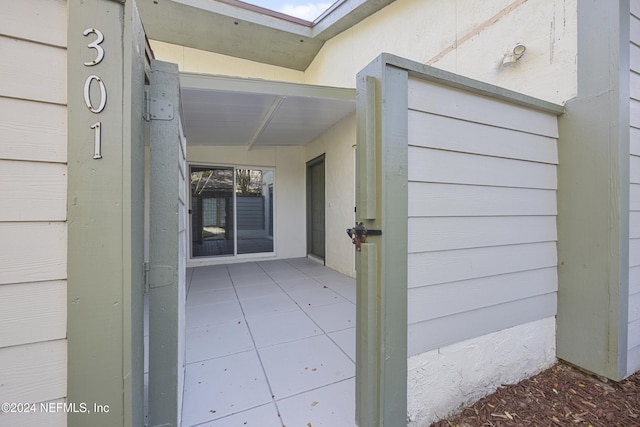 view of entrance to property