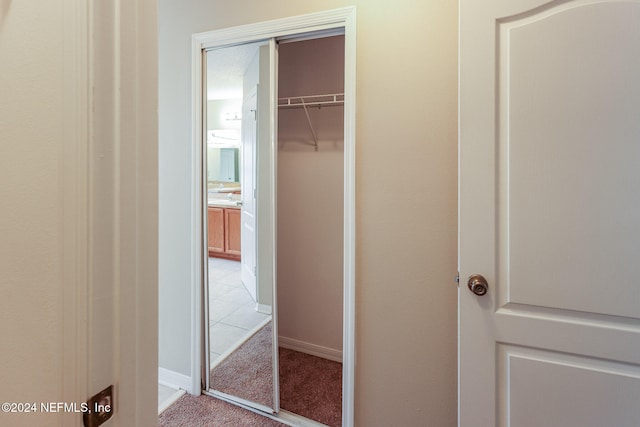 view of closet