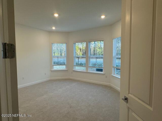 view of carpeted empty room