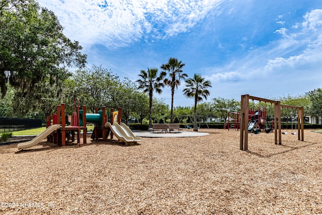 view of jungle gym