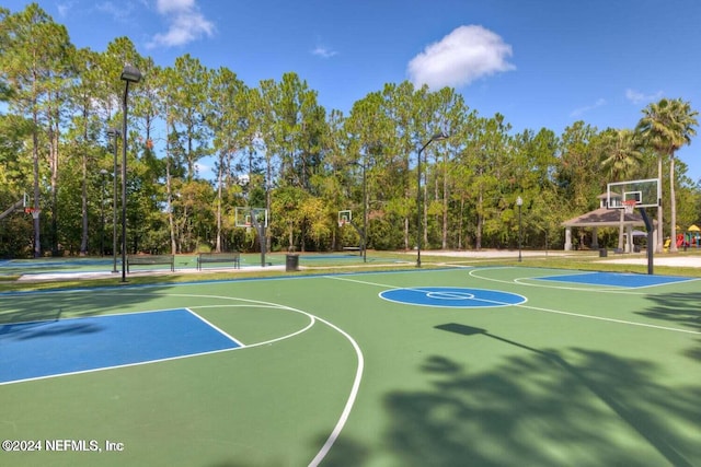 view of sport court