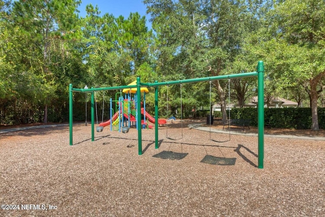 view of jungle gym