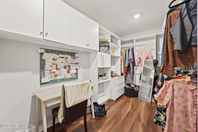 interior space featuring wood finished floors