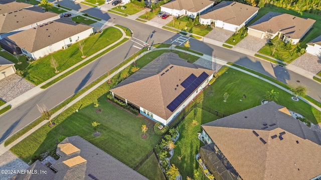 bird's eye view featuring a residential view