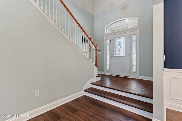 entryway featuring wood-type flooring