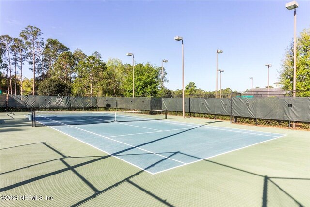 view of tennis court