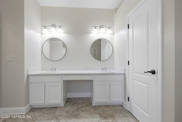 bathroom featuring vanity