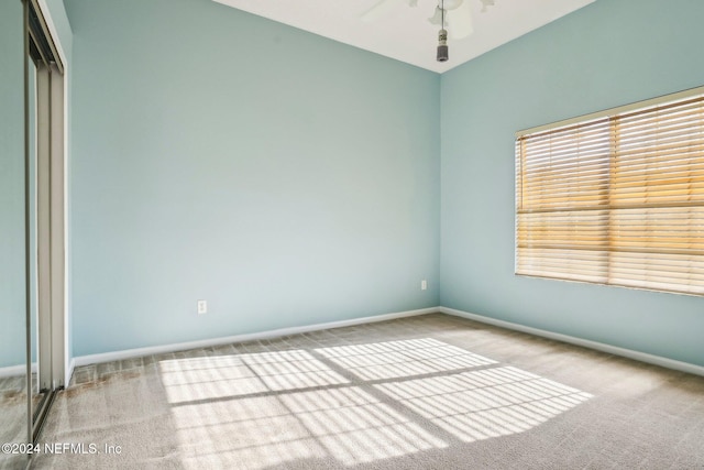 view of carpeted empty room