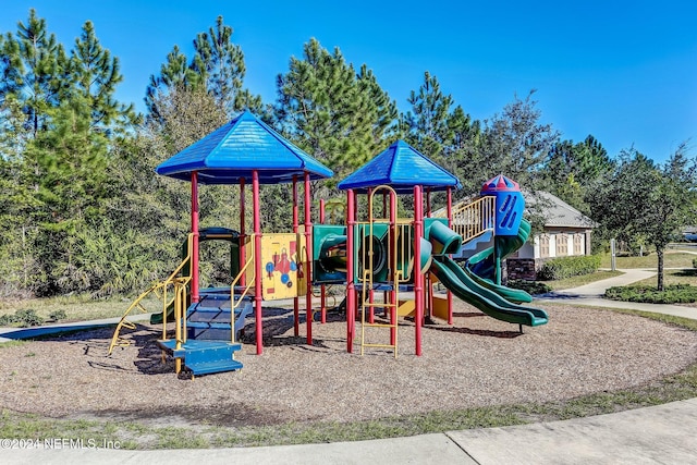 view of jungle gym