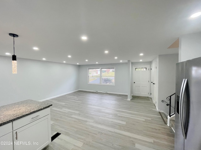 interior space featuring light hardwood / wood-style flooring