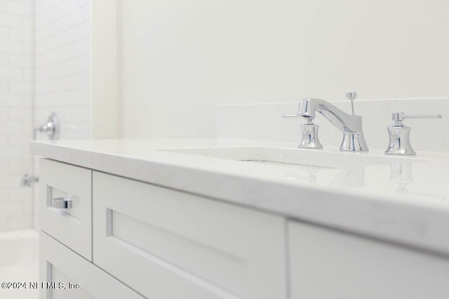 96613 Bay View Dr, Fernandina Beach, FL 32034 - bathroom with vanity and bathing tub / shower combination