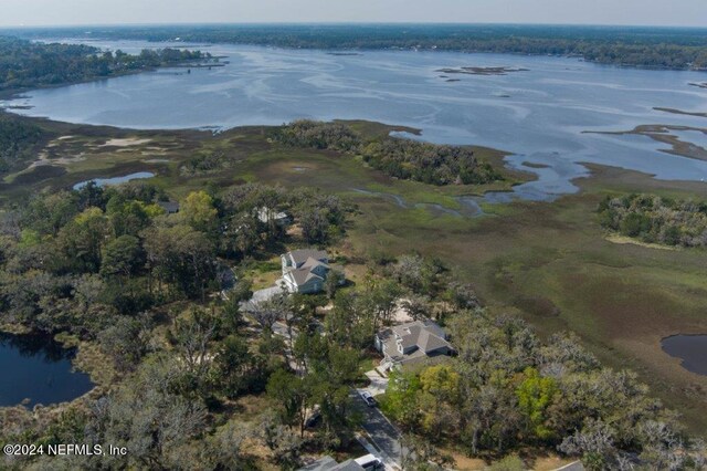 96613 Bay View Dr, Fernandina Beach, FL 32034 - aerial view of property and surrounding area with a nearby body of water