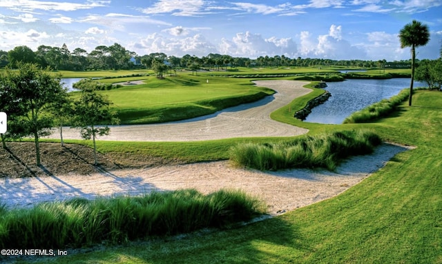 view of property's community featuring a water view