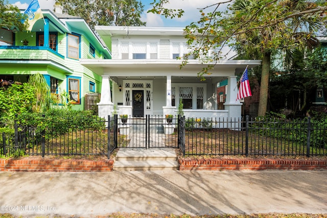 view of front facade with a porch