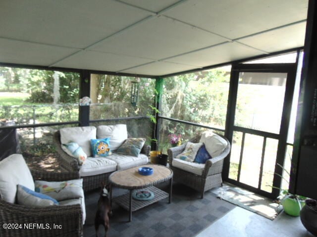 sunroom / solarium with a wealth of natural light