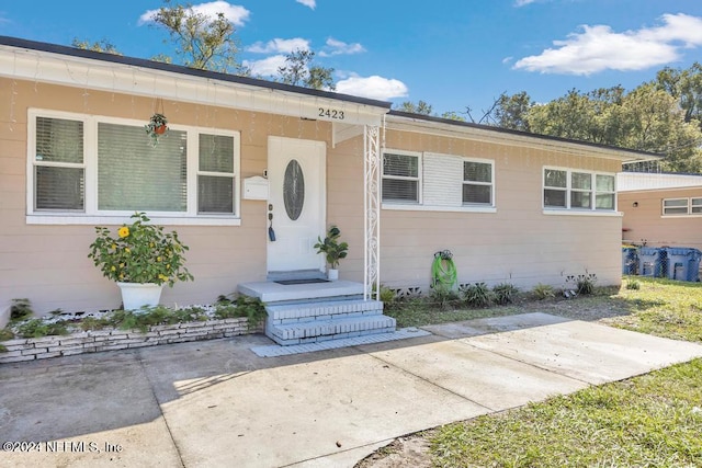 view of front of home