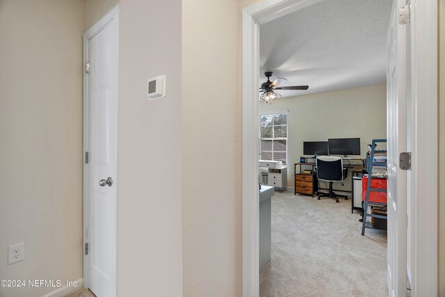 488 Coastline Way, Saint Augustine, FL 32092 - hallway featuring a desk and carpet flooring